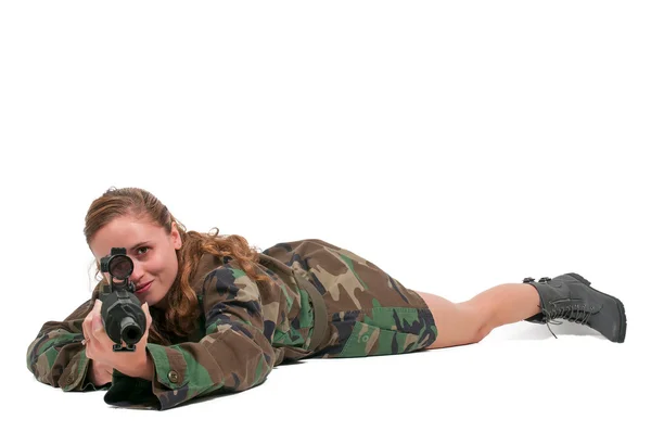 Woman Soldier — Stock Photo, Image