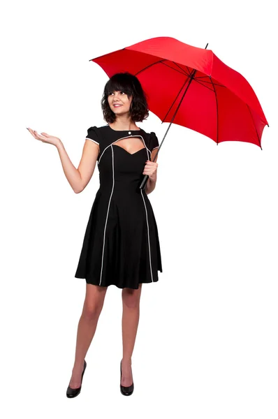 Woman Holding Umbrella — Stock Photo, Image