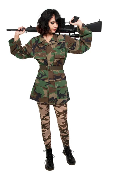 Woman Soldier — Stock Photo, Image