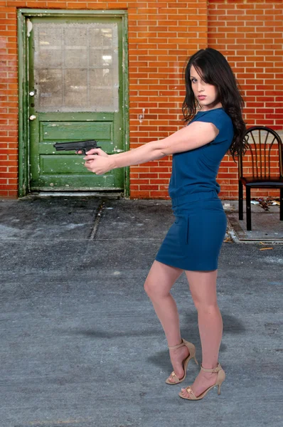 Kvinnliga detektiv — Stockfoto