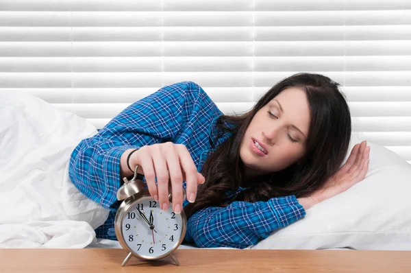 Woman waking up — Stock Photo, Image