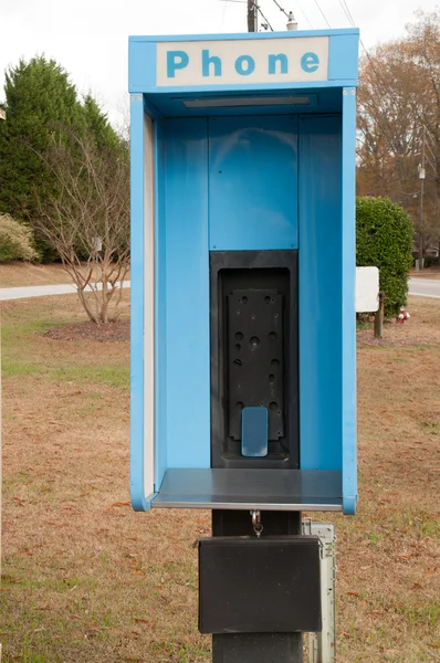 Telefono cellulare della cabina telefonica — Foto Stock