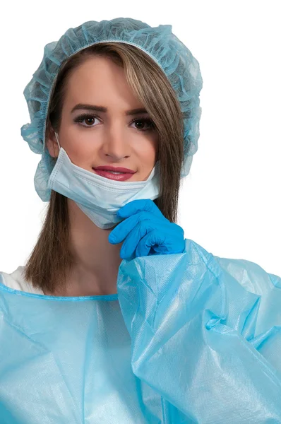 Beautiful Woman Surgeon — Stock Photo, Image
