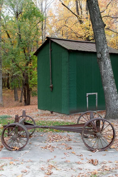 Two Horse Drawn Wagon — Stock Image Two Horse Drawn Wagon Stock Image