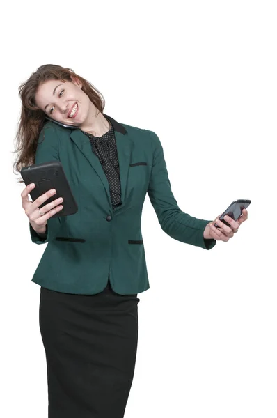 Mulher ao telefone — Fotografia de Stock