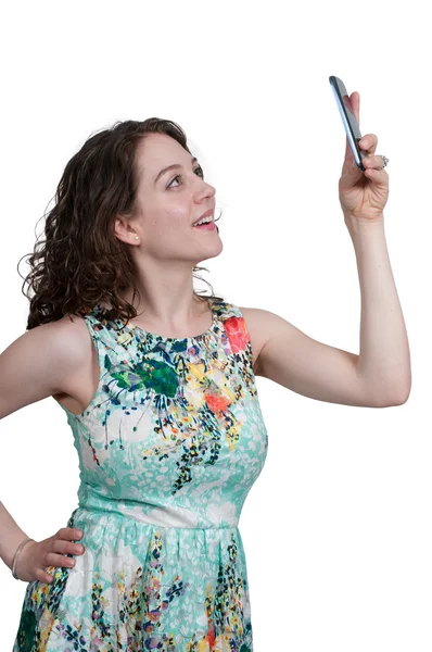 Woman taking a selfie — Stock Photo, Image