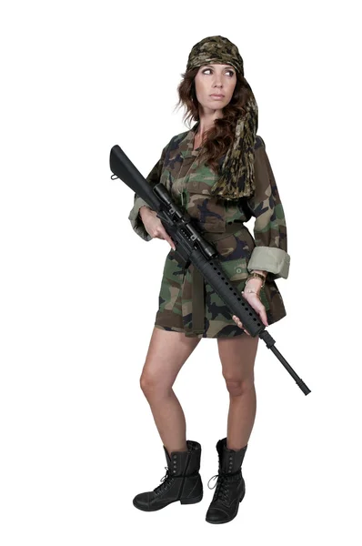 Woman Soldier — Stock Photo, Image