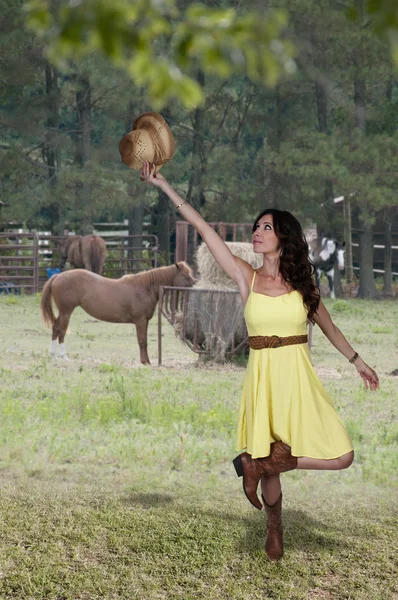 Cowgirl. — Fotografia de Stock