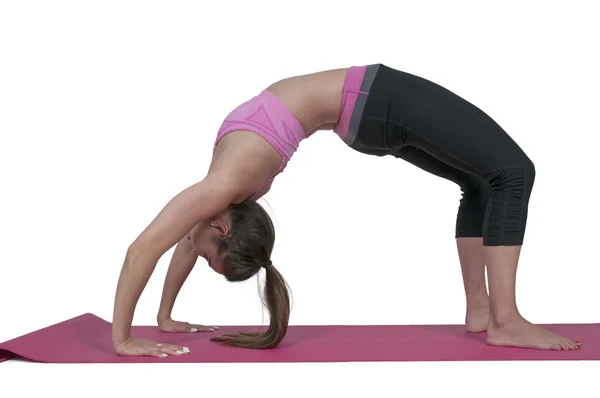 Wanita melakukan yoga — Stok Foto