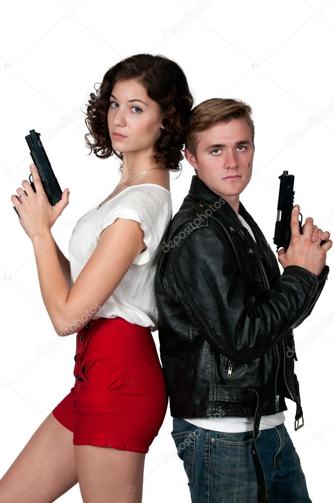 Couple with Guns