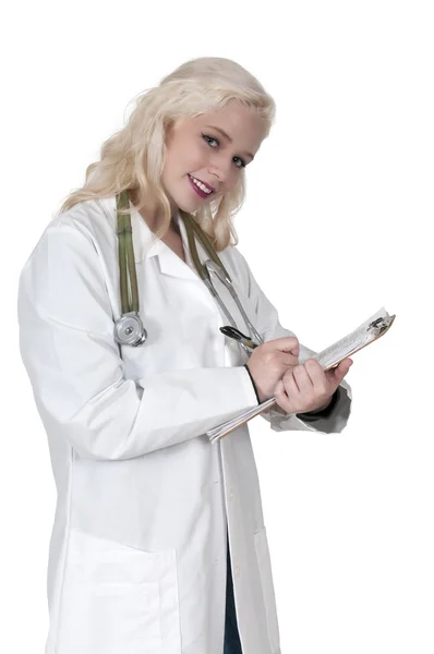 Young beautiful woman doctor — Stock Photo, Image