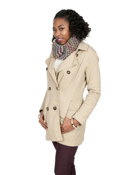 Woman in Winter Coat — Stock Photo, Image