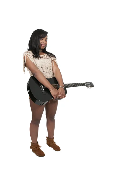 Mujer con guitarra —  Fotos de Stock