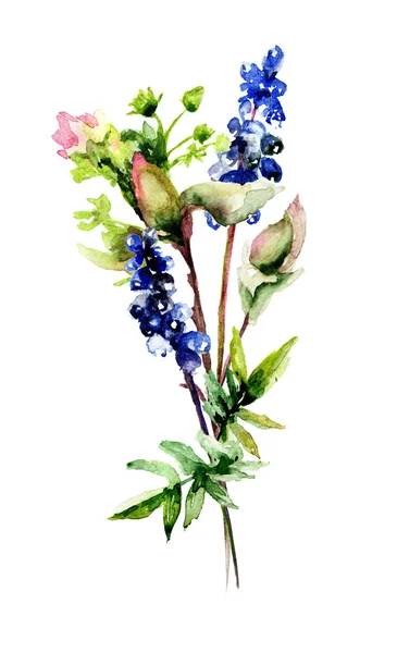 Stylizované jarní květiny — Stock fotografie