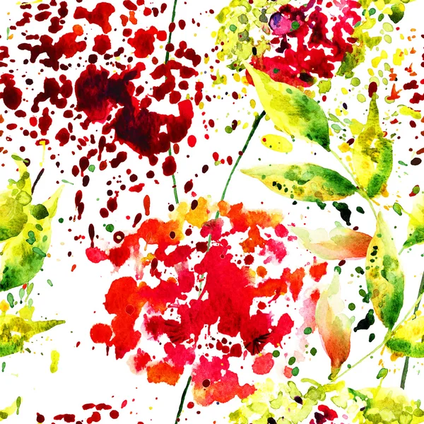 Padrão sem costura com flores abstratas — Fotografia de Stock