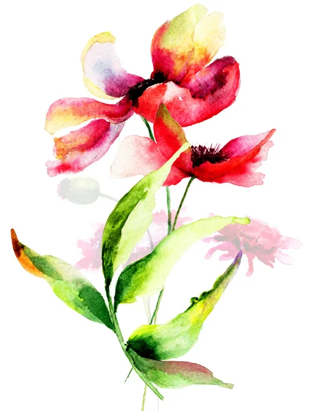 Stylizowane kwiaty — Zdjęcie stockowe