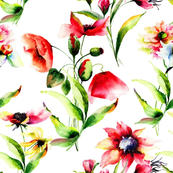 Motif floral sans couture — Photo