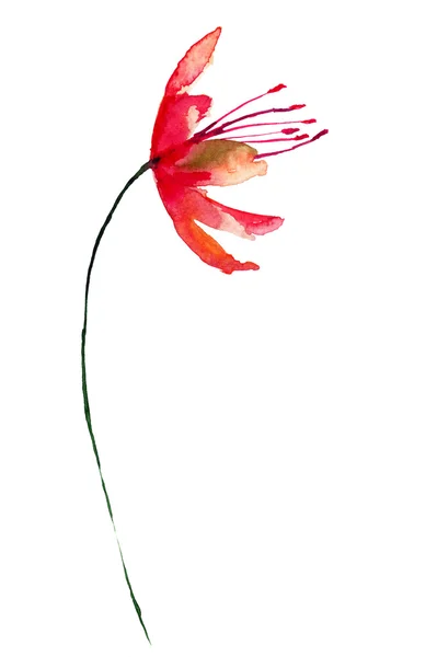 Stylized red flower — Stock Photo, Image