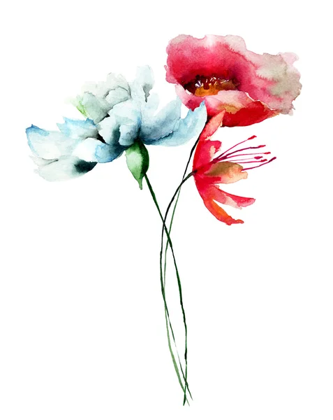 Стилизованные цветы — стоковое фото