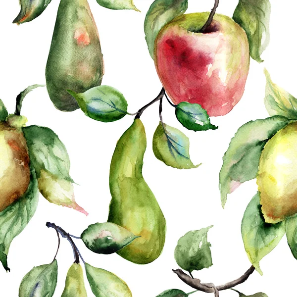 Acuarela Ilustración de frutas — Foto de Stock