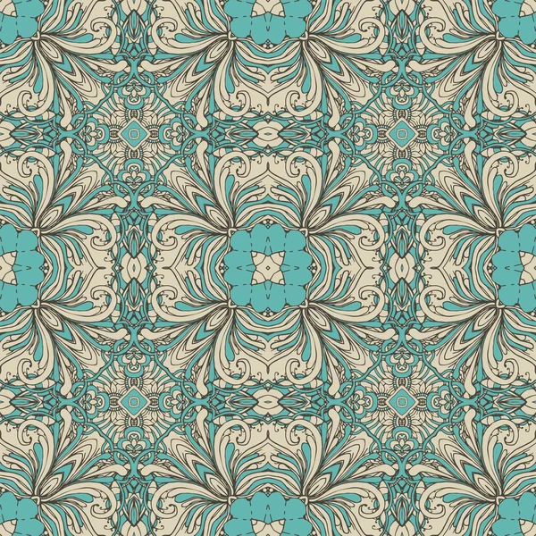 青いシームレス抽象的なパターン — ストックベクタ
