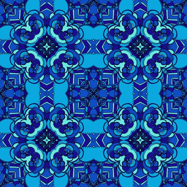 光の青のシームレスな抽象的なパターン — ストックベクタ