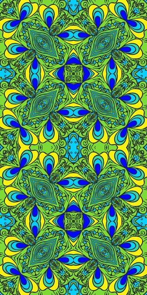 Kaleidoscopic wallpaper tiles — Stock Vector