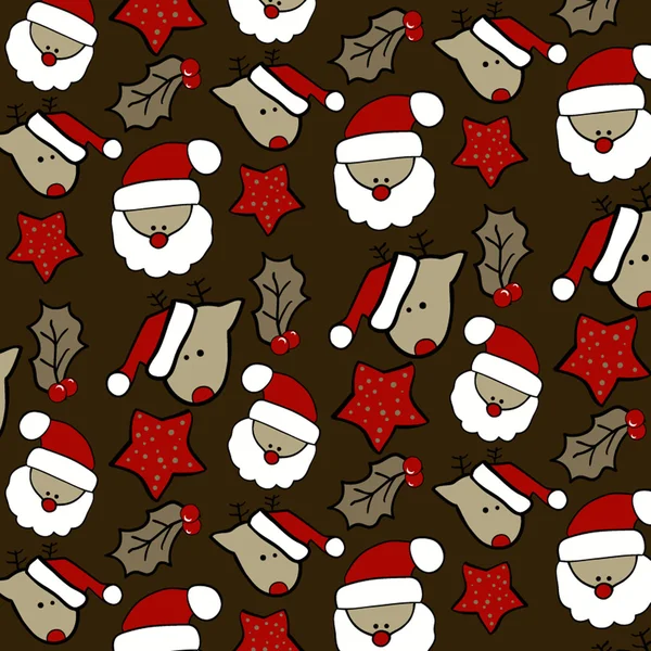 Navidad ornamento patrón fondo — Archivo Imágenes Vectoriales