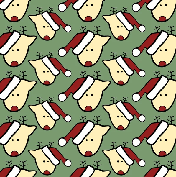 クリスマス飾りパターン背景 — ストックベクタ
