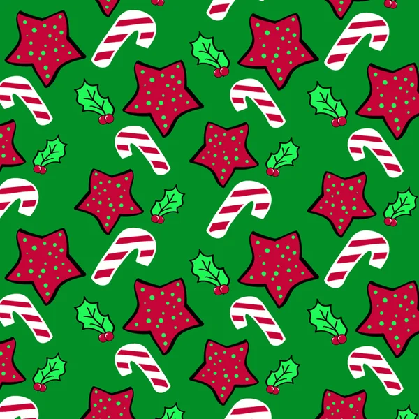 Navidad ornamento patrón fondo — Vector de stock