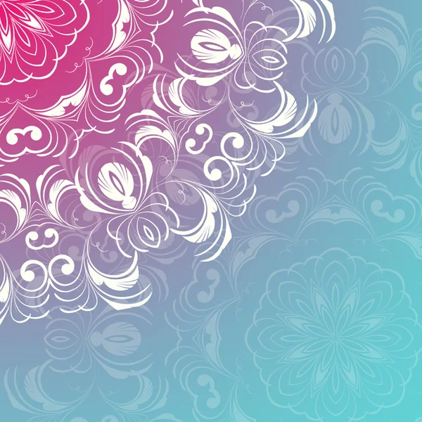 Fondo de encaje floral — Vector de stock