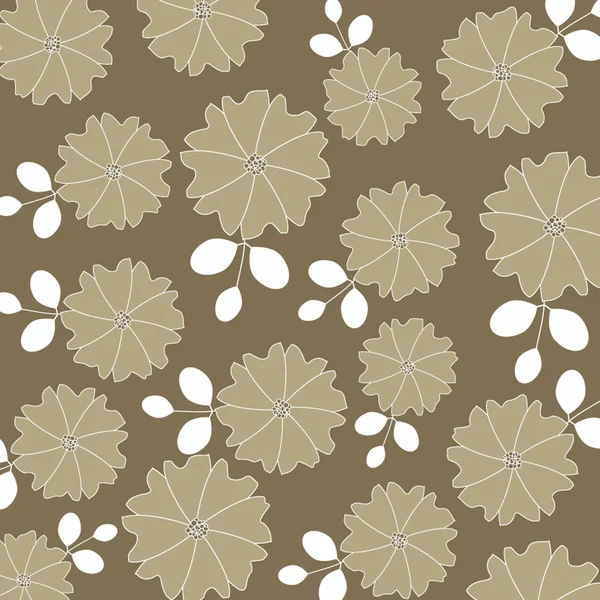 Abstracte bloemenpatroon — Stockvector