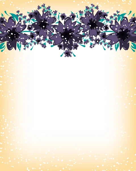 Romantic Background with flowers — Stock Vector