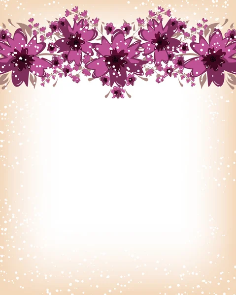 Romantic Background with flowers — Stock Vector