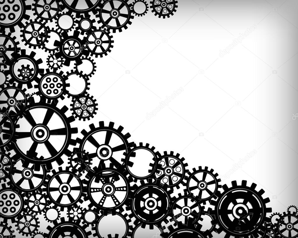 mechanical background with gears