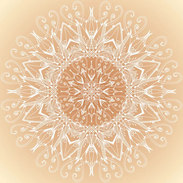 Mandala. Modèle d'ornement rond — Image vectorielle