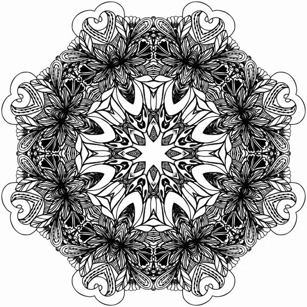 Круглий орнамент Мандала Візерунок — стоковий вектор