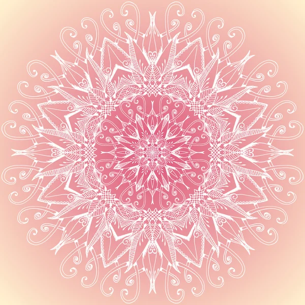 Mandala. Patrón de ornamento redondo — Archivo Imágenes Vectoriales