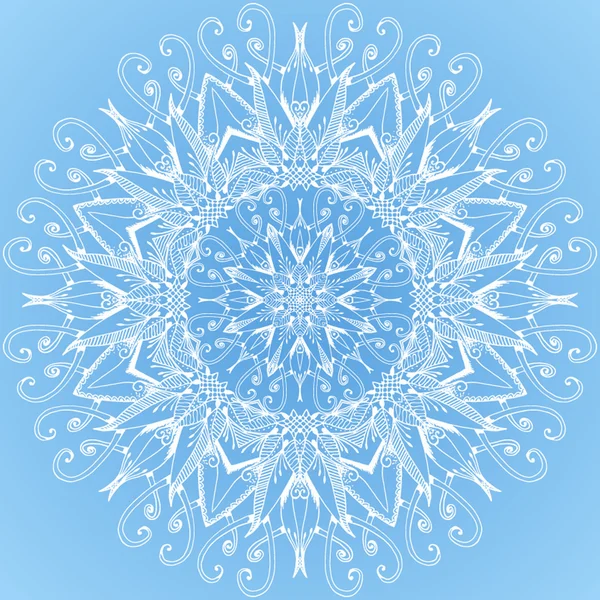 Mandala. Patrón de ornamento redondo — Vector de stock