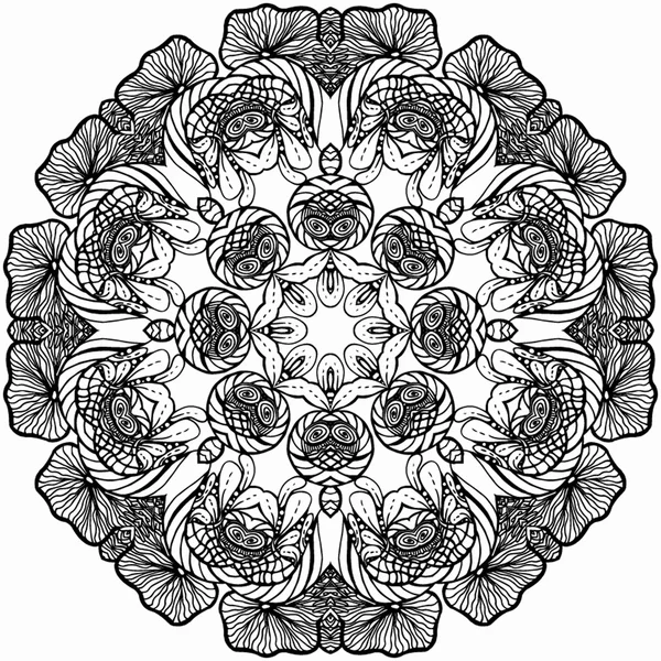 Ornement rond Mandala Pattern — Image vectorielle