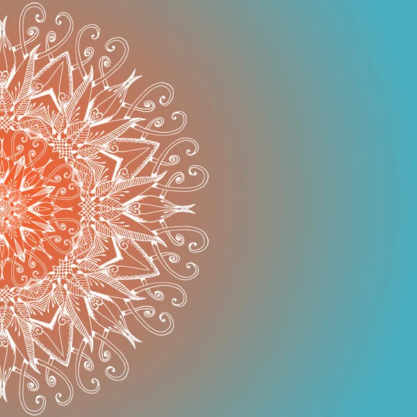 Mandala. yuvarlak süsleme desen — Stok Vektör