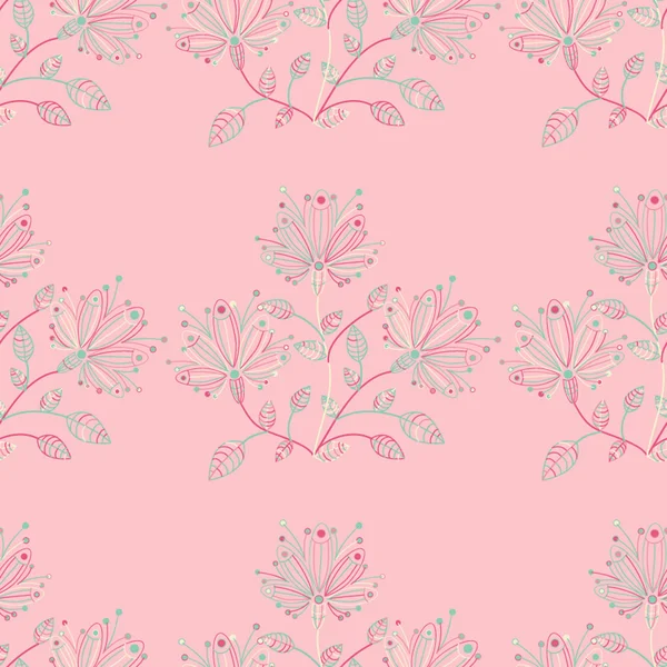 Vintage floral seamless pattern — Stock Vector