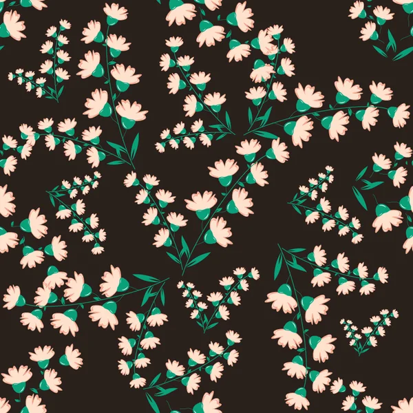 Seamless floral pattern — Stock Vector