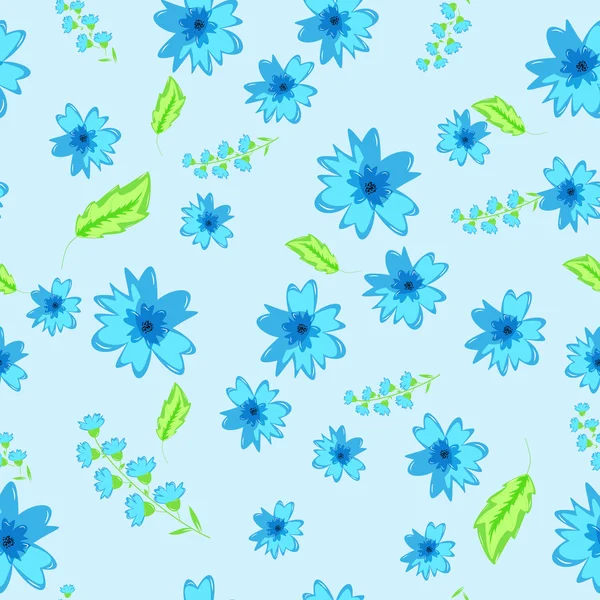 Patrón floral sin costuras — Vector de stock