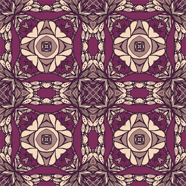 紫のシームレスな抽象的なパターン — ストックベクタ