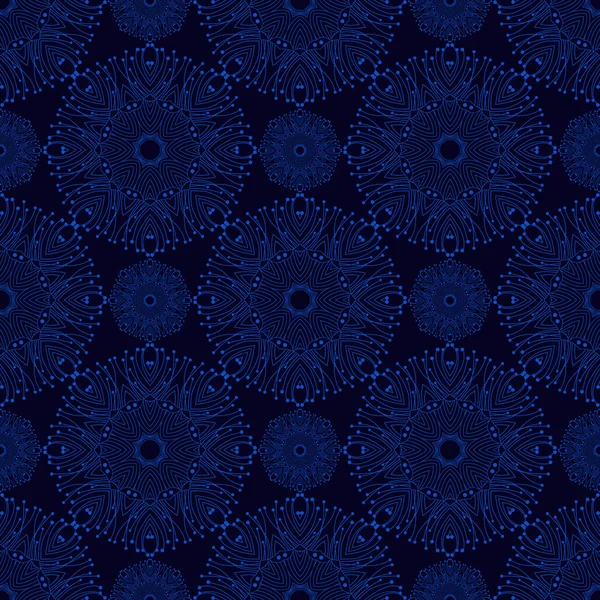 Μπλε αδιάλειπτη αφηρημένη μοτίβο — Διανυσματικό Αρχείο