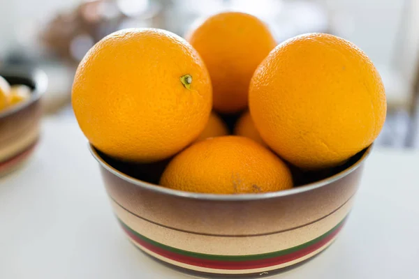 Orange on the table — Stock Photo, Image