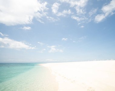 Güzel tropikal beyaz kumsal