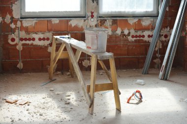 Site bina inşaat üzerinde çalışma