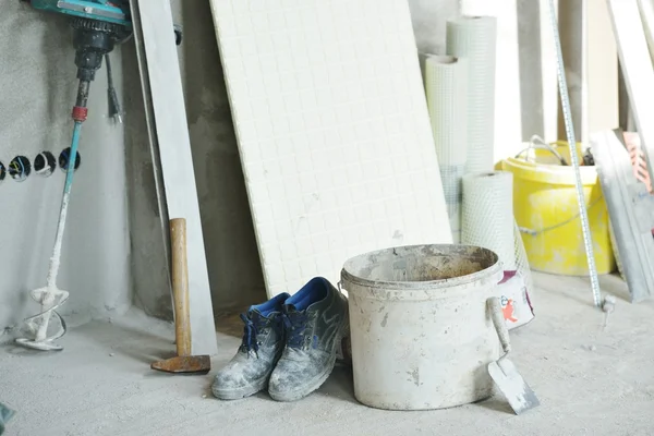 Trabalhando no canteiro de obras — Fotografia de Stock